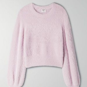 Aritzia Sunday Best Kitten Sweater -Pink